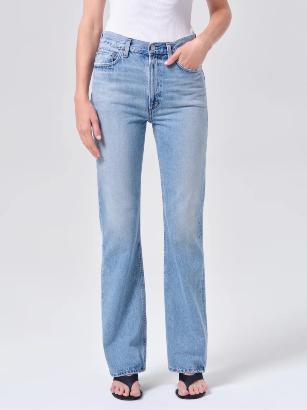 Agolde Leena Jeans in Stream, Size 23